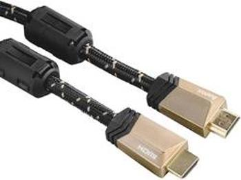 HDMI kabel Hama [1x HDMI zástrčka - 1x HDMI zástrčka] černá 0.75 m