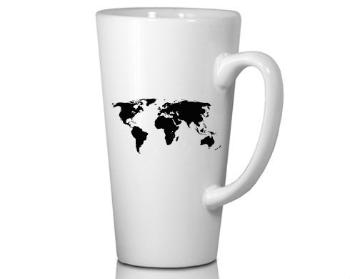 Hrnek Latte Grande 450 ml Mapa světa