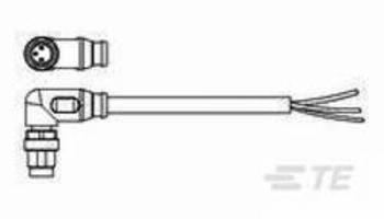 Upravený zástrčkový konektor pro senzory - aktory TE Connectivity 1-2273008-1 zástrčka, zahnutá, 1.50 m, 1 ks