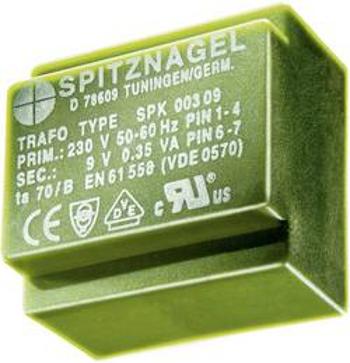 Transformátor do DPS Spitznagel El 20/7, 230 V/15 V, 23 mA, 0,35 VA