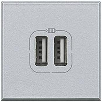 Legrand USB zásuvka Axolute hliník HC4287C2