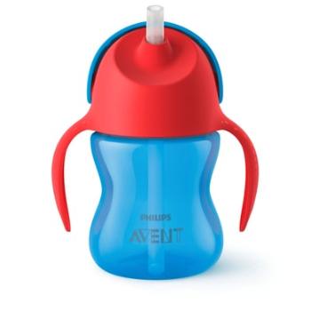 Philips Avent hrníček s brčkem SCF796/01 200 ml 9m+ modrá/červená