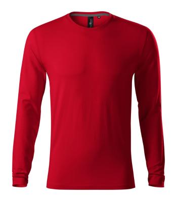 MALFINI Pánské tričko s dlouhým rukávem Brave - Jasně červená | M