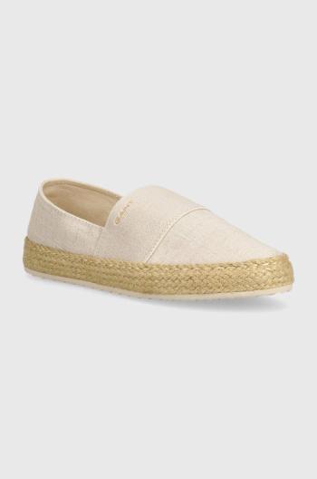 Espadrilky Gant Raffiaville béžová barva, 28569606.G22