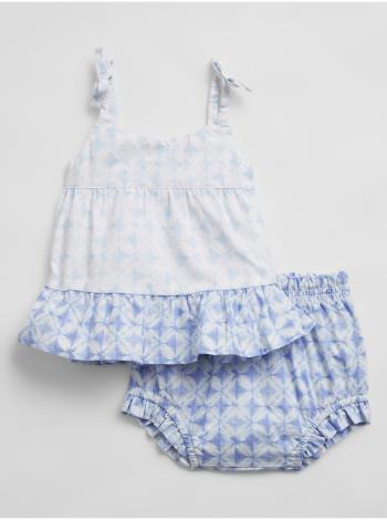 Modré holčičí baby plavky tiered outfit set GAP