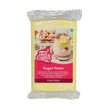 Funcakes Pastelově žlutý rolovaný fondán Pastel Yellow (barevný fondán) 250 g