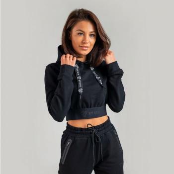 Dámská mikina Essential Cropped Hoodie Black XS - STRIX