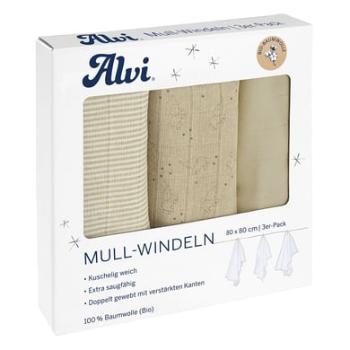 Alvi ® Gázové pleny 3-pack Starfant 80 x 80 cm