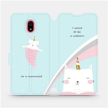 Flipové pouzdro na mobil Xiaomi Redmi 8a - MH11S Kočička - I want to be a catcorn or a marmaid (5903516078523)