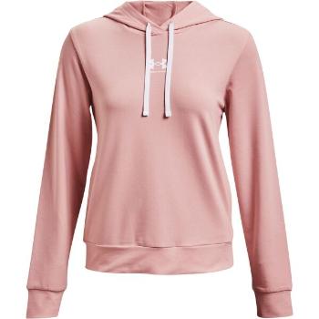 Under Armour RIVAL TERRY HOODIE Dámská mikina, růžová, velikost L