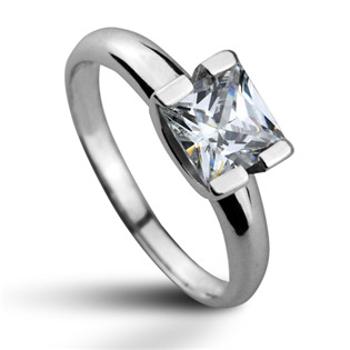 Šperky4U Stříbrný prsten se zirkonem, vel. 57 - velikost 57 - CS2003-57
