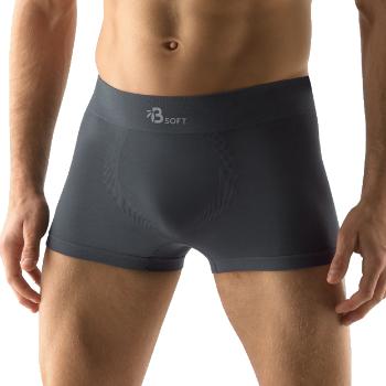 Boxerky s kratší nohavičkou Bamboo Soft  tmavě šedá  M/L