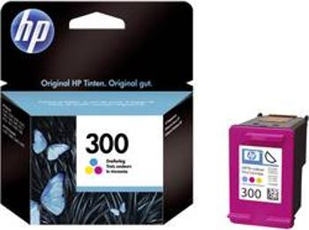 HP Inkoustová kazeta 300 originál azurová, purppurová, žlutá CC643EE