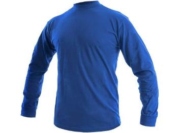 Tričko  PETR, dlouhý rukáv, středně modré, vel. L