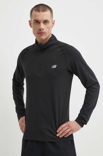 Tréninkové tričko s dlouhým rukávem New Balance Athletics černá barva, MT41083BK