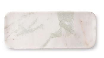 Luxusní bílý mramorový podnos  Marble white - 30*12*1,5cm   AKE1136