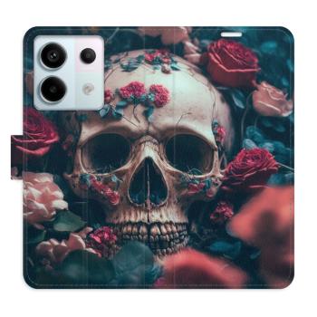 Flipové pouzdro iSaprio - Skull in Roses 02 - Xiaomi Redmi Note 13 Pro 5G / Poco X6 5G