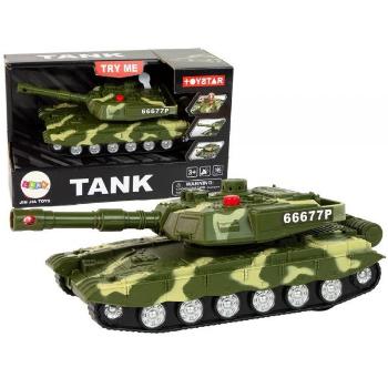 Vojenský tank se světlem a zvukem