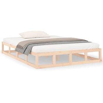 Rám postele 140 × 190 cm masivní dřevo, 820841 (820841)