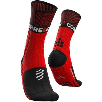 Compressport PRO RACING SOCKS WINTER TRAIL Zimní běžecké ponožky, červená, velikost T2