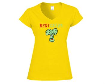 Dámské tričko V-výstřih Best celer