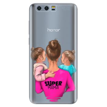 Odolné silikonové pouzdro iSaprio - Super Mama - Two Girls - Huawei Honor 9