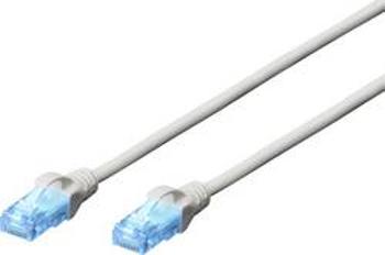 Síťový kabel RJ45 Digitus DK-1511-030, CAT 5e, U/UTP, 3.00 m, šedá