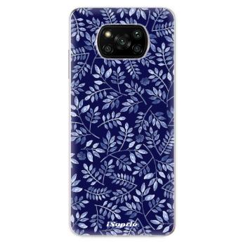 Odolné silikonové pouzdro iSaprio - Blue Leaves 05 - Xiaomi Poco X3 Pro / X3 NFC