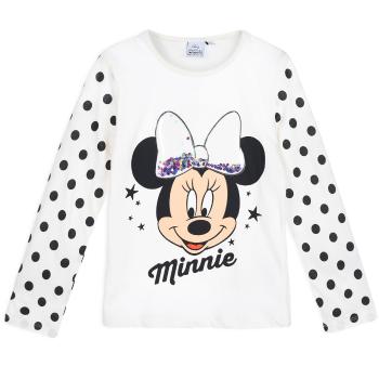 Dívčí tričko DISNEY MINNIE PUNTÍKY bílé Velikost: 98