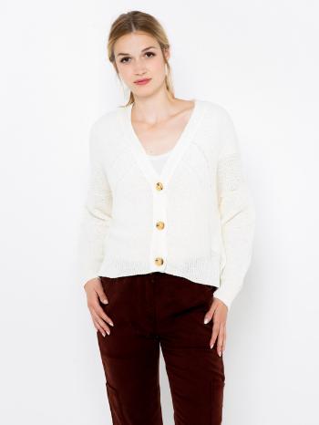 CAMAIEU Cardigan Bílá