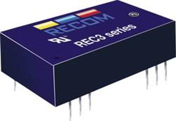 DC/DC měnič Recom REC3-2405SR/H1 (10002939), vstup 24 V/DC, výstup 5 V/DC, 600 mA, 3 W