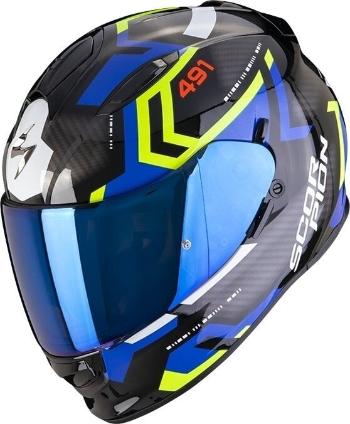 Scorpion EXO 491 SPIN Black/Blue/Neon Yellow L Přilba