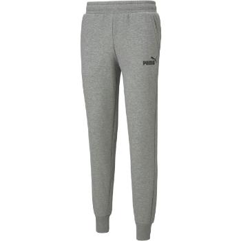 Puma ESSENTIALS LOGO PANTS Pánské tepláky, šedá, velikost