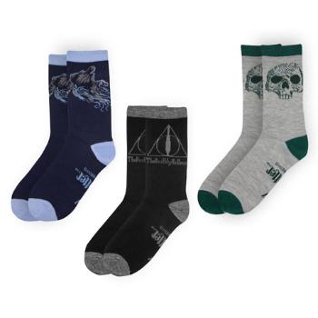 Distrineo Sada 3 párů ponožek Harry Potter - Relikvie smrti