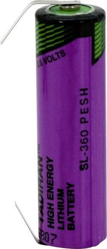 Speciální typ baterie AA pájecí špička ve tvaru U lithiová, Tadiran Batteries SL 360 T, 2400 mAh, 3.6 V, 1 ks