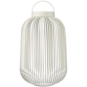 Přenosná stolní lampa LITO M 49 cm, LED, hedvábně šedá, ocel, Blomus