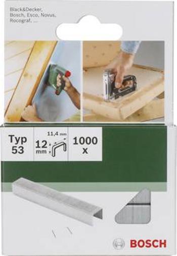 Svorka typ 53 Typ 53; délka = 12,0 mm 1000 ks Bosch Accessories 2609255822 rozměry (d x š) 12 mm x 11.4 mm