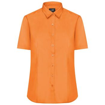 James & Nicholson Dámská košile s krátkým rukávem JN679 - Oranžová | XL
