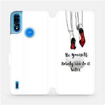 Flipové pouzdro na mobil Motorola Moto E7i Power - M046P Be yourself (5903516710775)