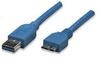 USB 3.0 kabel TECHly ICOC-MUSB3-A-030 ICOC-MUSB3-A-030, 3.00 m, modrá