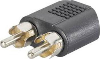 Cinch / jack audio Y adaptér SpeaKa Professional SP-7869756, černá