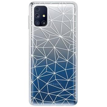 iSaprio Abstract Triangles 03 - white pro Samsung Galaxy M31s (trian03w-TPU3-M31s)