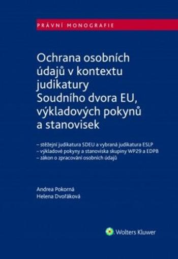 Ochrana osobních údajů - Andrea Pokorná, Helena Dvořáková
