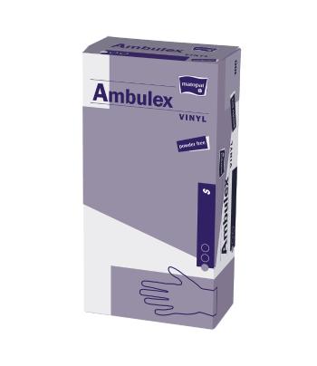 Ambulex Vinylové rukavice nepudrované vel. S 100 ks