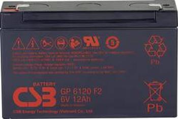 Olověný akumulátor CSB Battery GP 6120 Standby USV GP6120F2, 12 Ah, 6 V