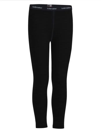 dětské merino spodky ICEBREAKER Kids 260 Tech Leggings, Black velikost: 10