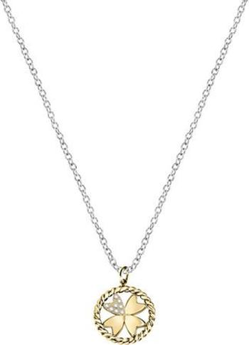 Morellato Ocelový náhrdelník s čtyřlístkem Multigipsy SAQG33 (řetízek, přívěsky)