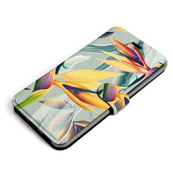 Mobiwear Flip pouzdro pro Samsung Galaxy S22 - MC02S Žluté velké květy (5904808018685)