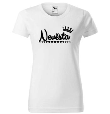 Tričko Nevěsta - dámské (Velikost: S, Barva trička: Bílá)