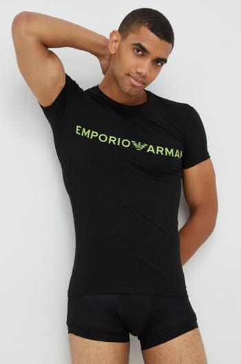 Pyžamo Emporio Armani Underwear černá barva